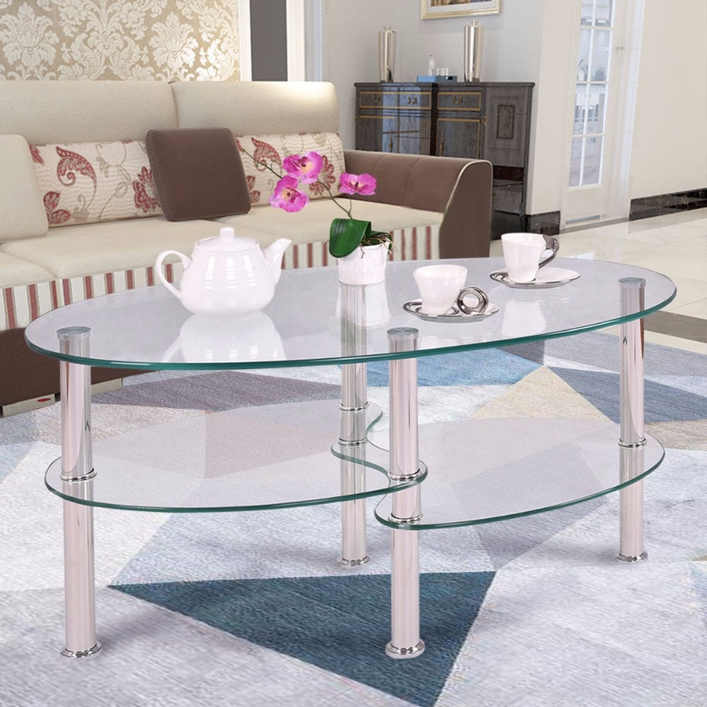 DENISE Glass Coffee Table