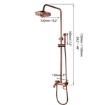 ODESSES Rose Gold Rainshower Mixer