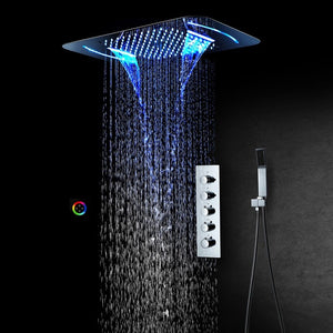 EDNAV LED Thermostatic Ceiling Rainshower