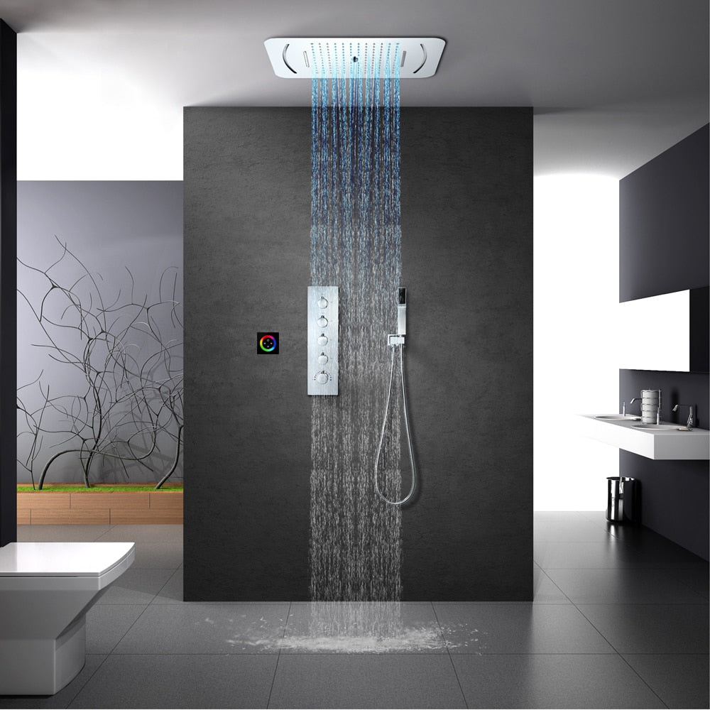 EDNAV LED Thermostatic Ceiling Rainshower