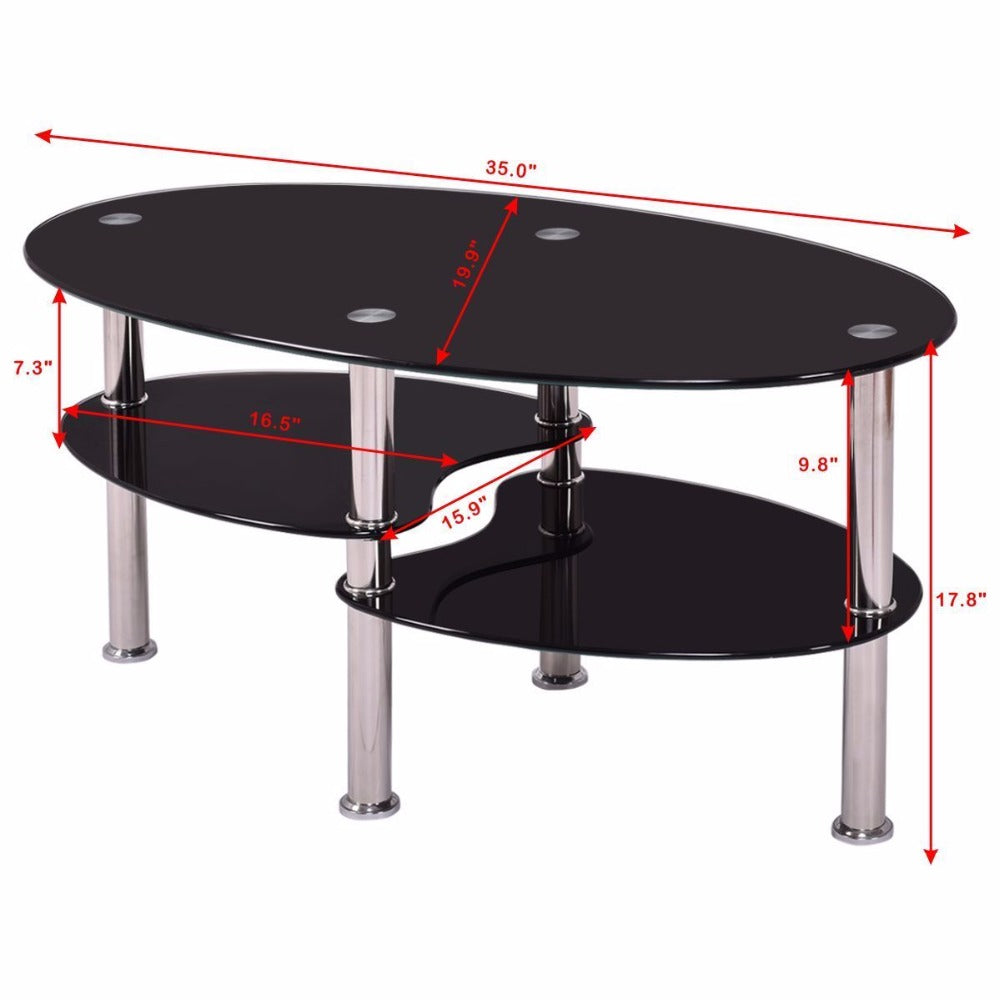 DENISE Glass Coffee Table