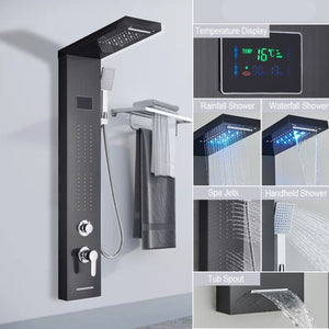 FERRICA LED Waterfall Rain Shower Panel