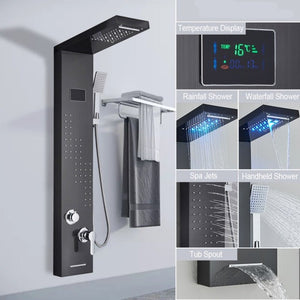 FERRICA LED Waterfall Rain Shower Panel